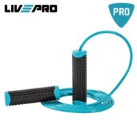 Σχοινάκι Γυμναστικής Skipping PVC Μαύρο Μπλε LivePro Β-8286