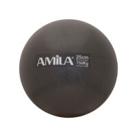 Μπάλα Γυμναστικής Pilates 25cm Μαύρη Amila 95816